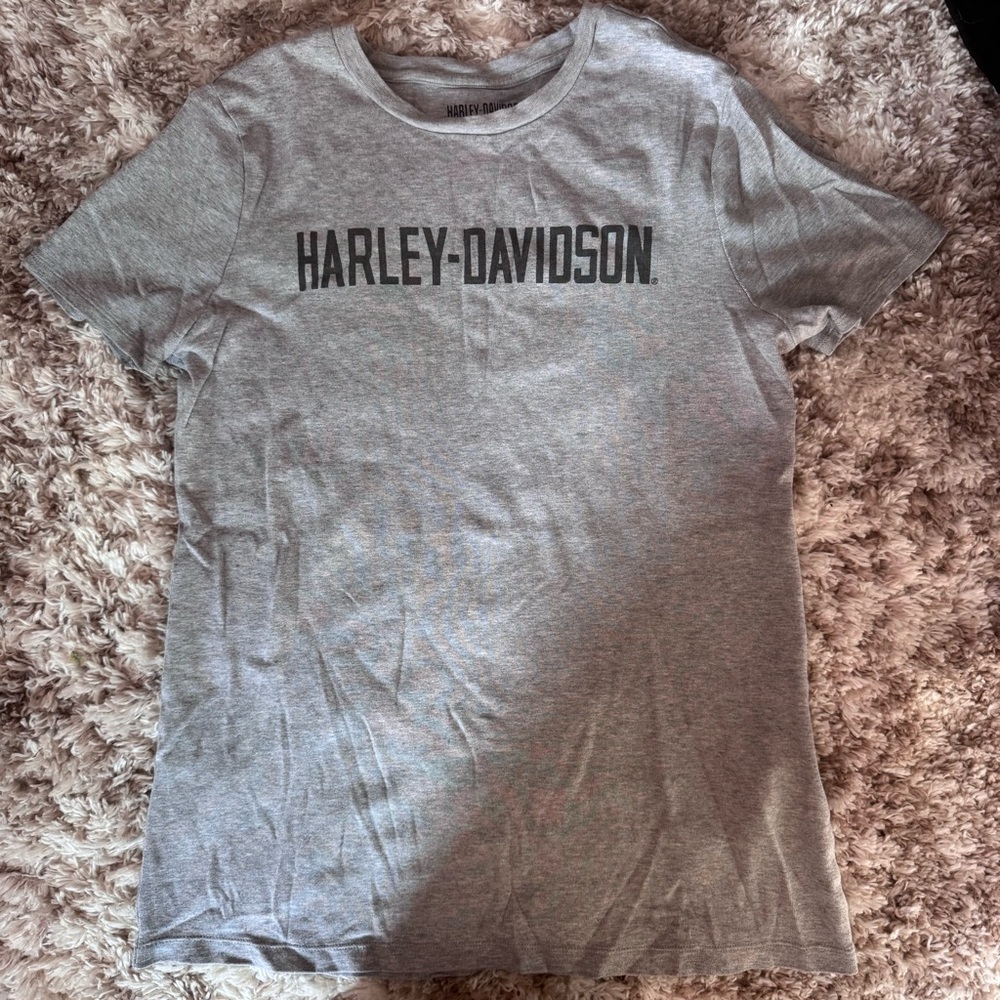 Classic Harley Davidson Womens Tee Gray Logo